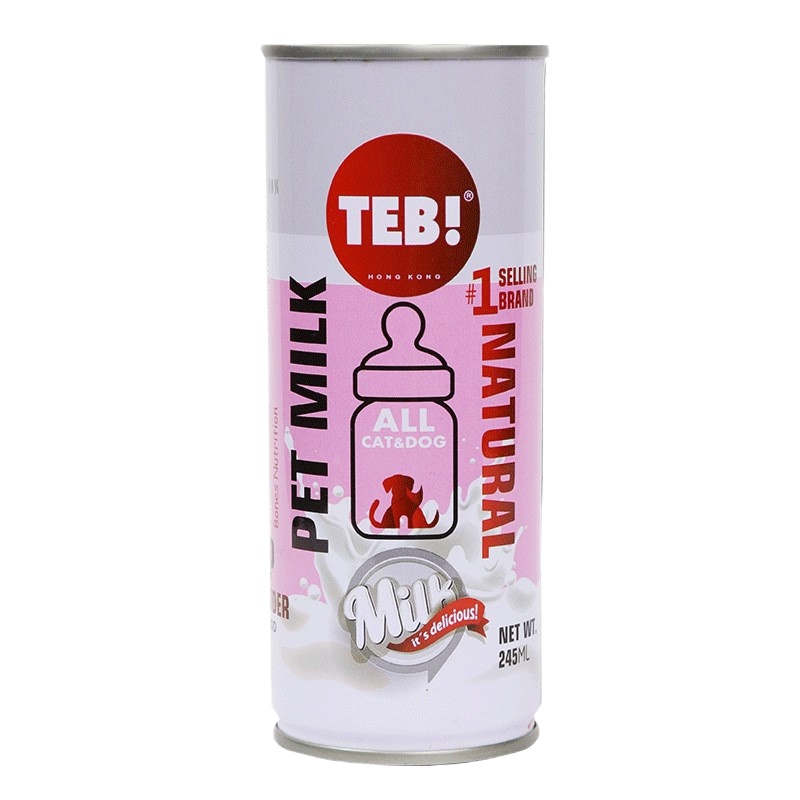 汤恩贝(TEB!)Z1泰国进口宠物羊奶新西兰进口奶源猫狗羊奶哺乳保健营养品天然245ml 非羊奶粉