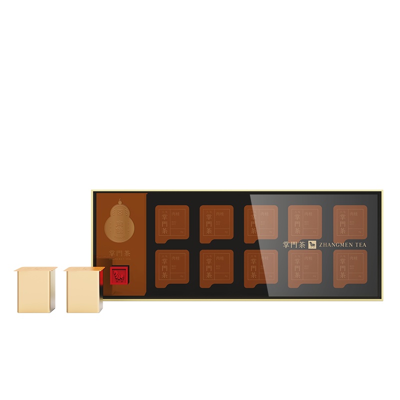 八马掌门茶 武夷岩茶肉桂乌龙茶 10罐礼盒装40g