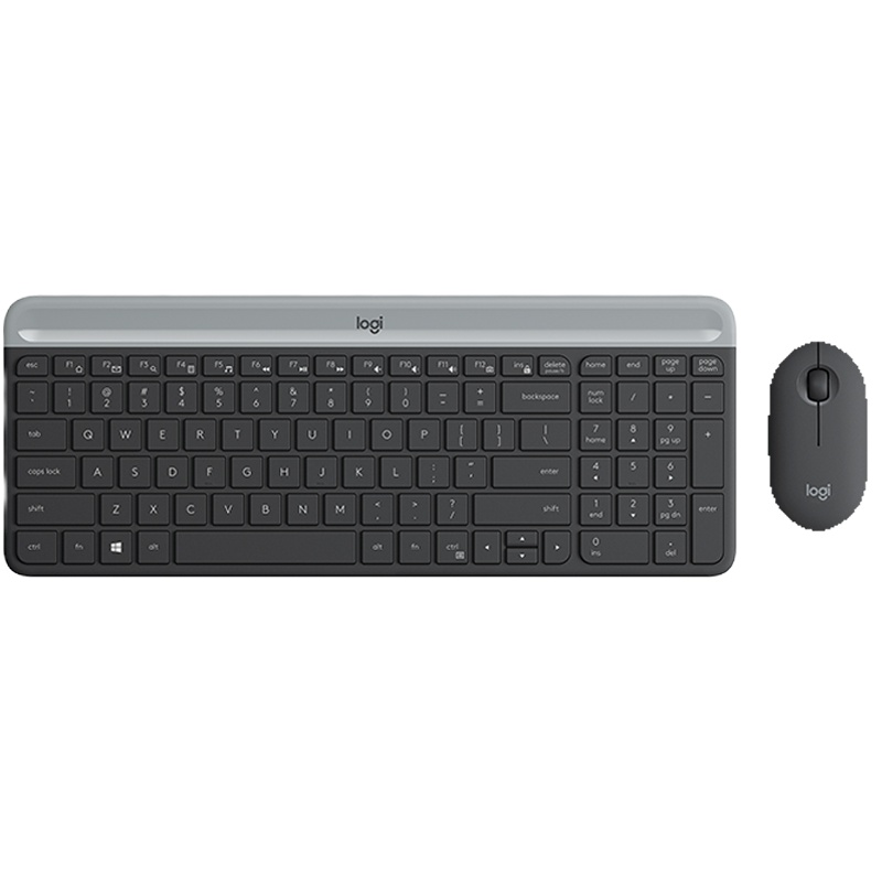 [自营官方旗舰店]罗技MK470 键鼠套装 无线键鼠套装 全尺寸 带无线2.4G接收器 芍药白