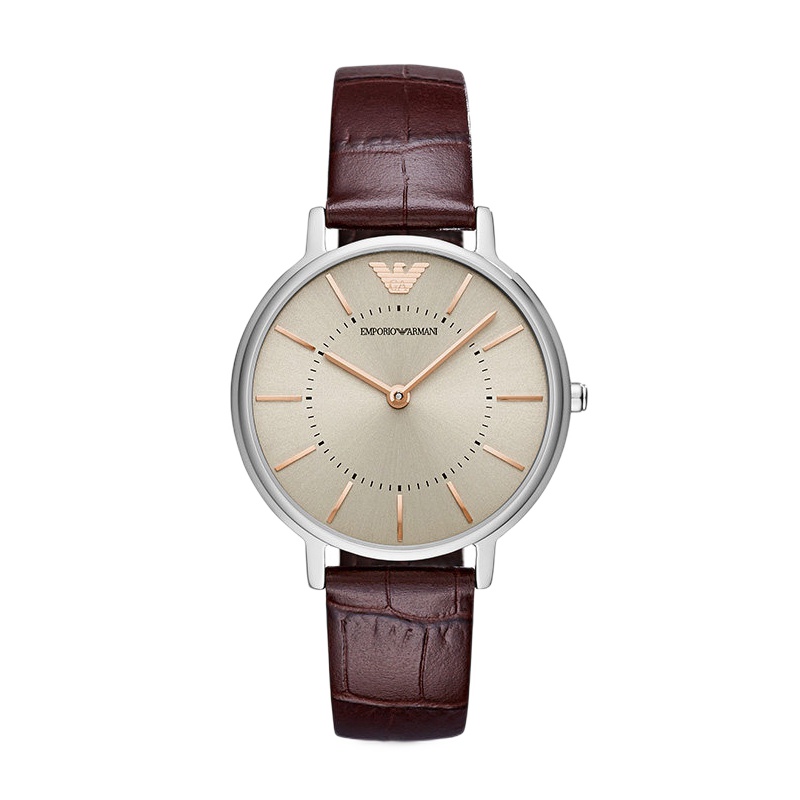 ARMANI阿玛尼手表女士石英表简约皮带女表时尚防水女腕表AR11063