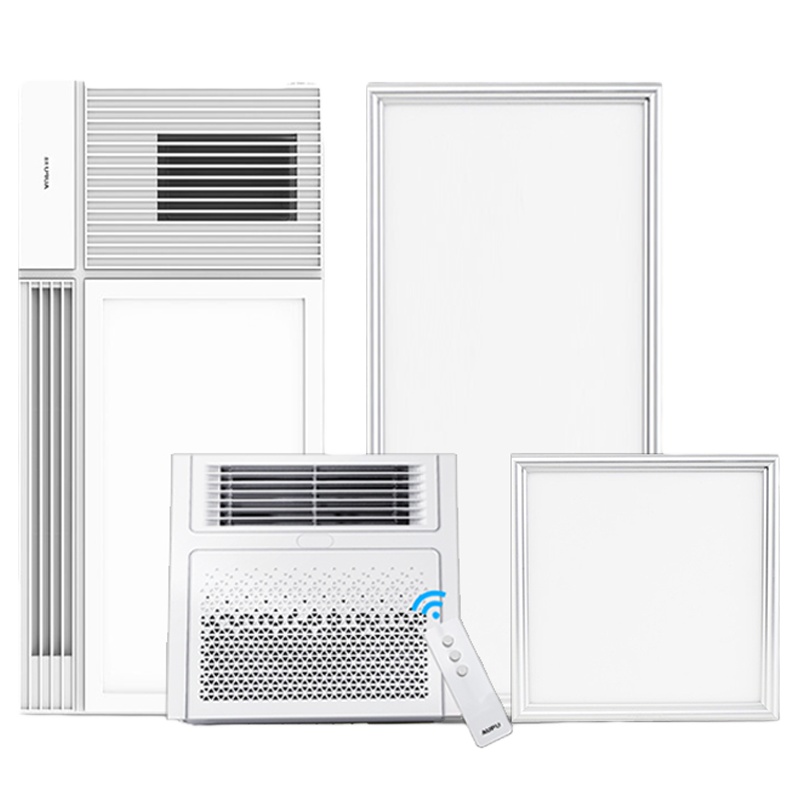 奥普(AUPU)浴霸普通集成吊顶式E162风暖型浴室大翘班琴键开关卫生间暖房暖风机超薄箱体全域取暖一厨一卫特惠套餐