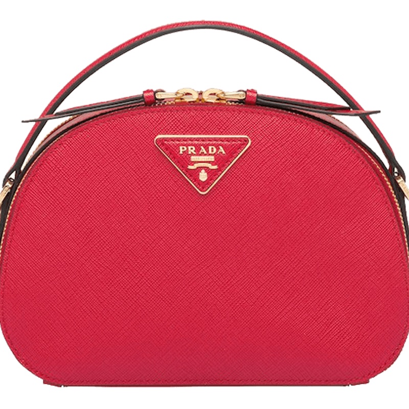 【预定】PRADA/普拉达 Odette Saffiano 皮革手袋 1BH123 OOG 21*6*14CM