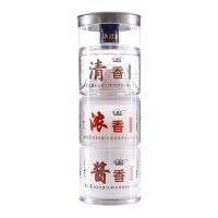 小酒汇 三香全酒清香 浓香 酱香型组合白酒100ml*3瓶42度