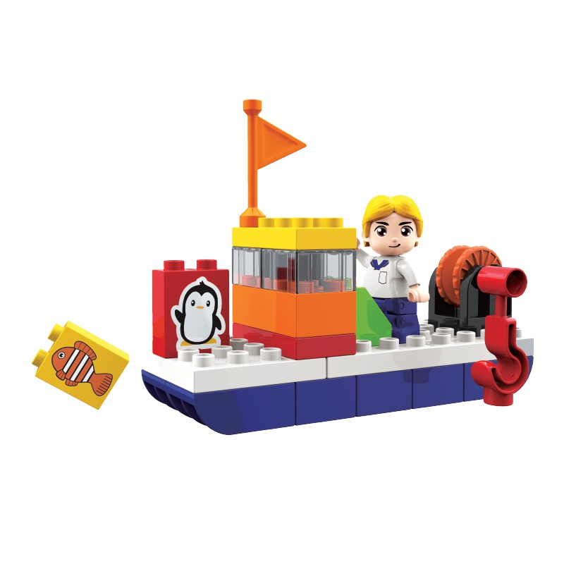 奥迪双钻(AULDEY)益启搭积木拼插 冰川历险记 2-3-6周岁宝宝礼物 高性价比 兼容乐高积木