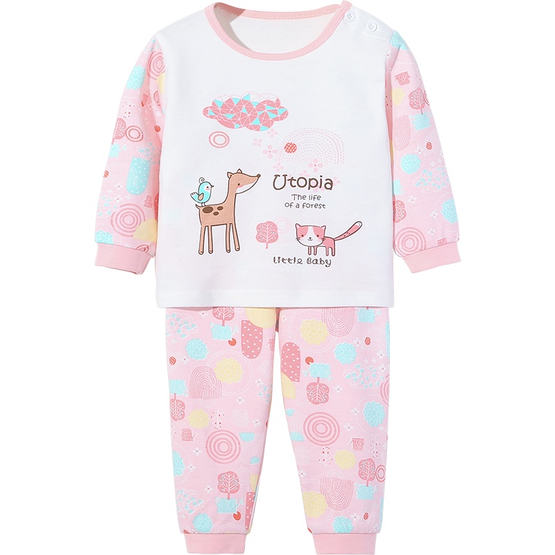 宝宝内衣套装纯棉春秋儿童秋衣秋裤保暖婴儿秋装女童睡衣