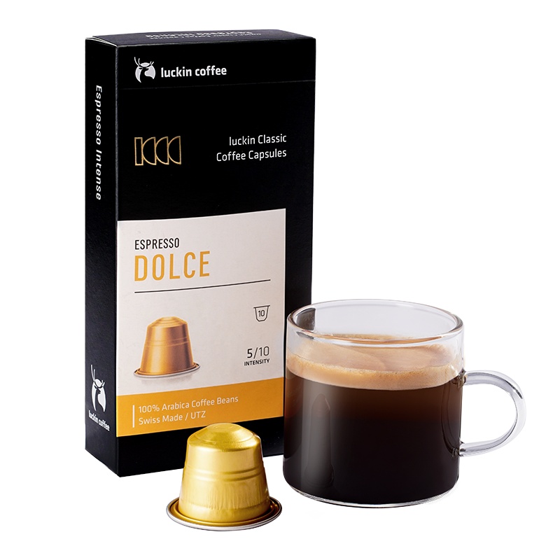 瑞幸咖啡(luckin coffee) 柔和意式浓缩咖啡胶囊 10颗