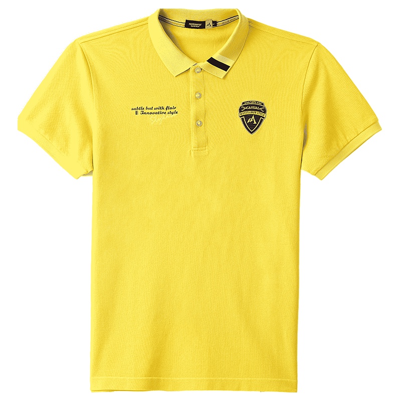 蒙蒂埃莫动感户外运动休闲全棉短袖翻领男士polo衫