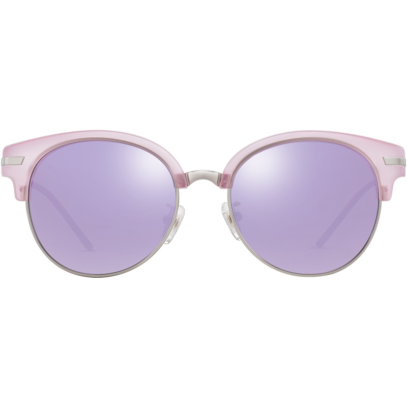 帕森(PARZIN)太阳镜女 轻盈TR90偏光镜 复古全框大框炫彩膜潮墨镜 9870