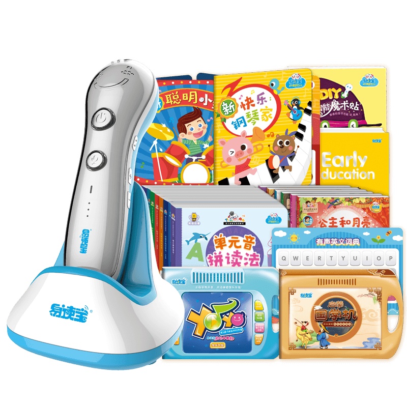 易读宝Qpen Plus 智能双模式点读笔蓝色 S966 32G