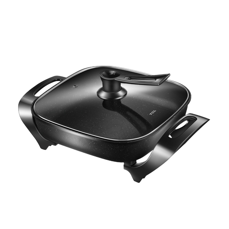 TCL 乐膳麦饭石电火锅TH-JM1655H*黑色