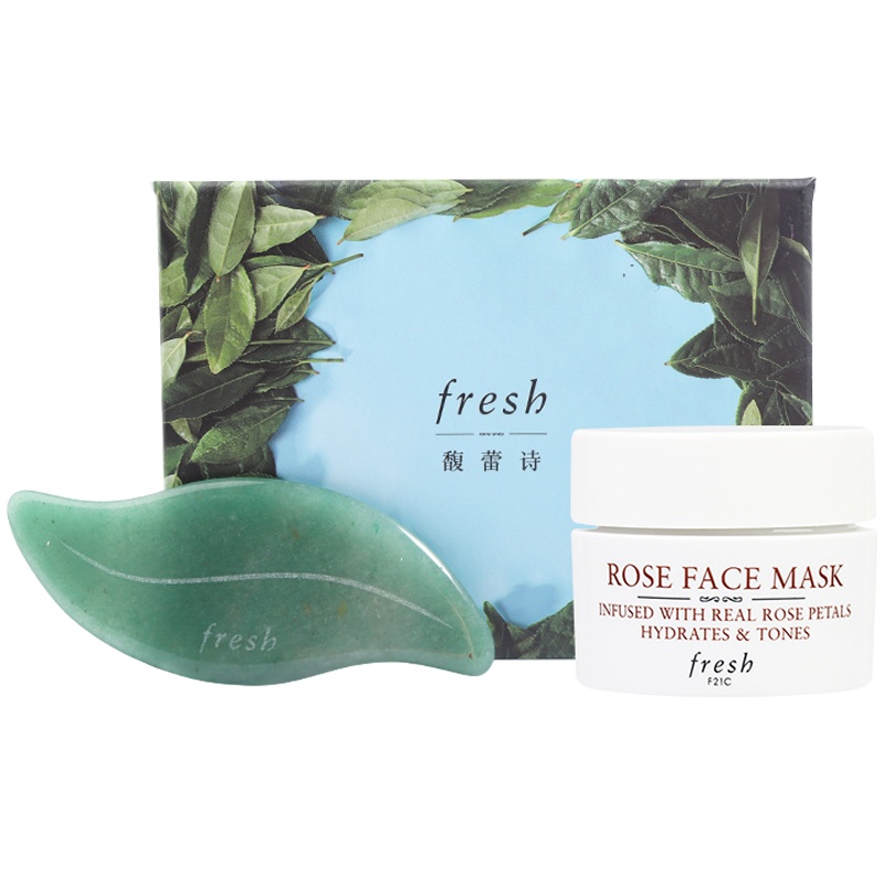 馥蕾诗(FRESH)玫瑰面膜15ml+馥蕾诗叶形脸部按摩板
