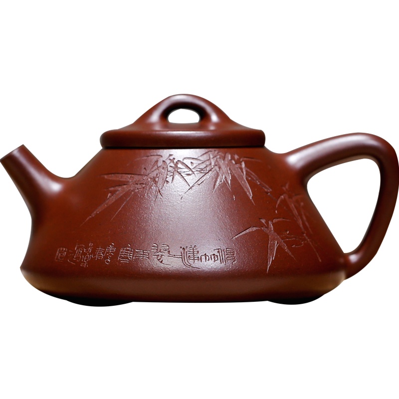 宜兴紫砂壶高工范小君纯全手工原矿紫朱泥泡茶壶茶具 子冶石瓢壶 珍藏紫朱泥 易泡养 泡茶利器