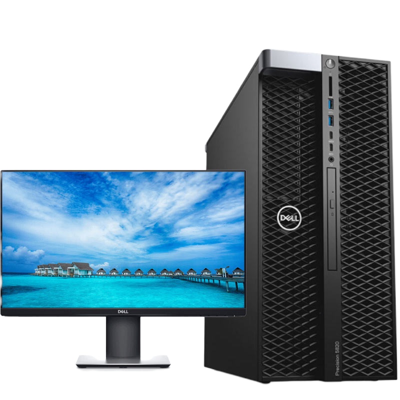 DIY定制戴尔 5820系列 I9-10920X W10专业版+E2417H显示器