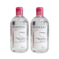 【两瓶装】BIODERMA 贝德玛 深层清洁毛孔脸部温和不刺激敏感肌肤卸妆水粉水500ml*2 各种肤质 法国进口