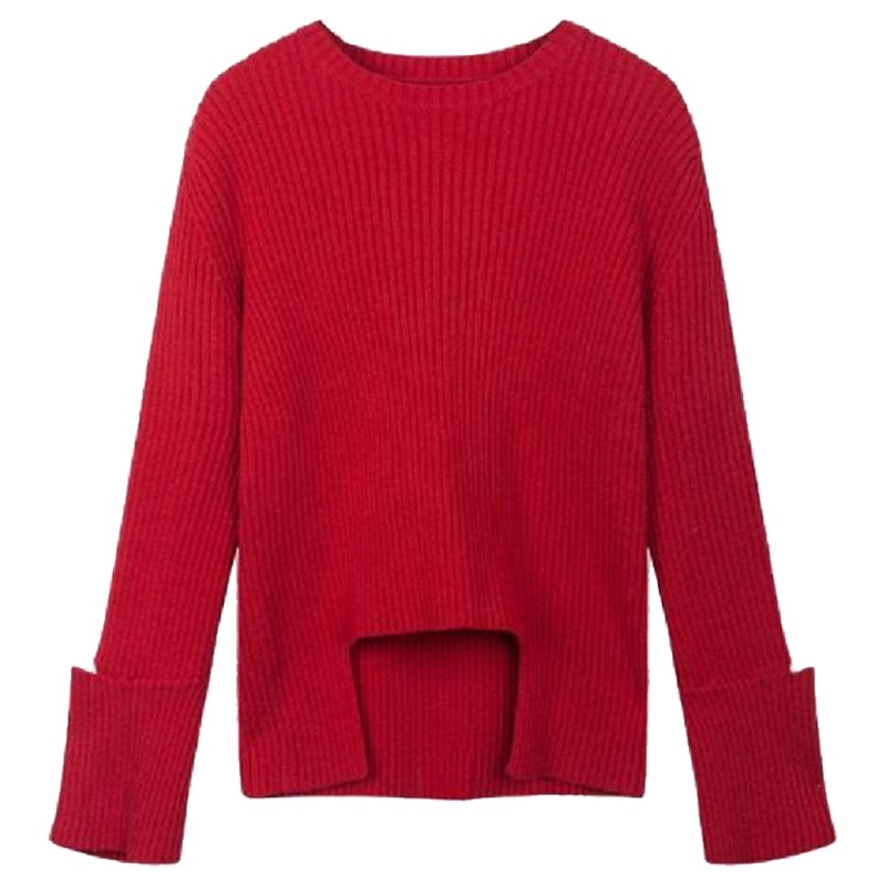 拉夏贝尔秋冬女韩版套头学生宽松纯色毛衣打底衫可爱百搭长袖针织衫60300222