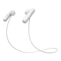 索尼(SONY)WI-SP500 无线蓝牙运动耳机 IPX4防泼溅 免提通话 白色