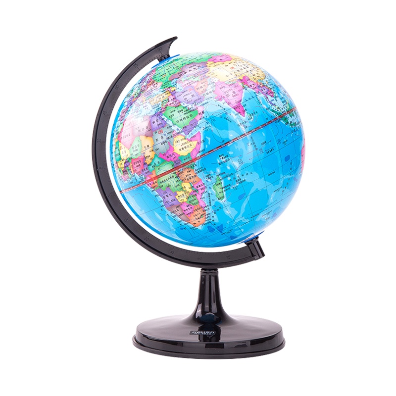 得力(deli)3033地球仪 20cm世界地球仪学生用高清地理教学儿童书房摆件 办公用品展示培训教学仪器