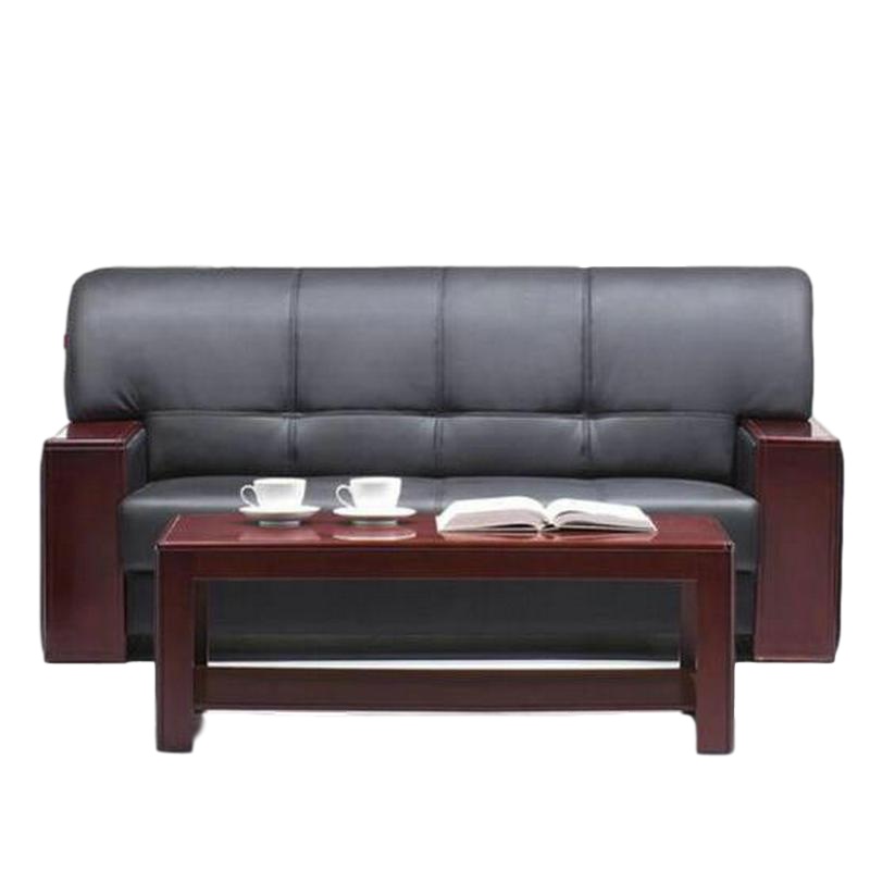 逐鹿中原现代简约西皮沙发扶手沙发HJ-548办公室接待沙发组合1+1+3