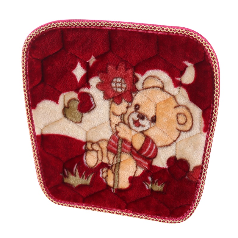 斜月三星坐垫(4条装) 大尺寸坐垫加厚防滑坐垫 秋冬季保暖垫 多花型可选