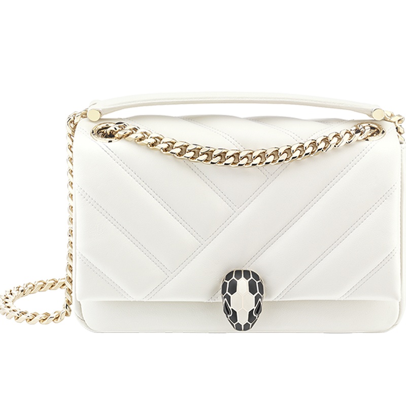 【预定】BVLGARI宝格丽 Serpenti Cabochon经典蛇头单肩包287993羊皮革22.5*15*10CM