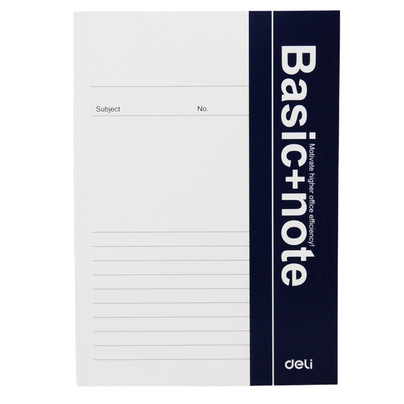 得力笔记本子无线胶装软抄本办公记事本文具 单本装 A5/78页 7985 8本