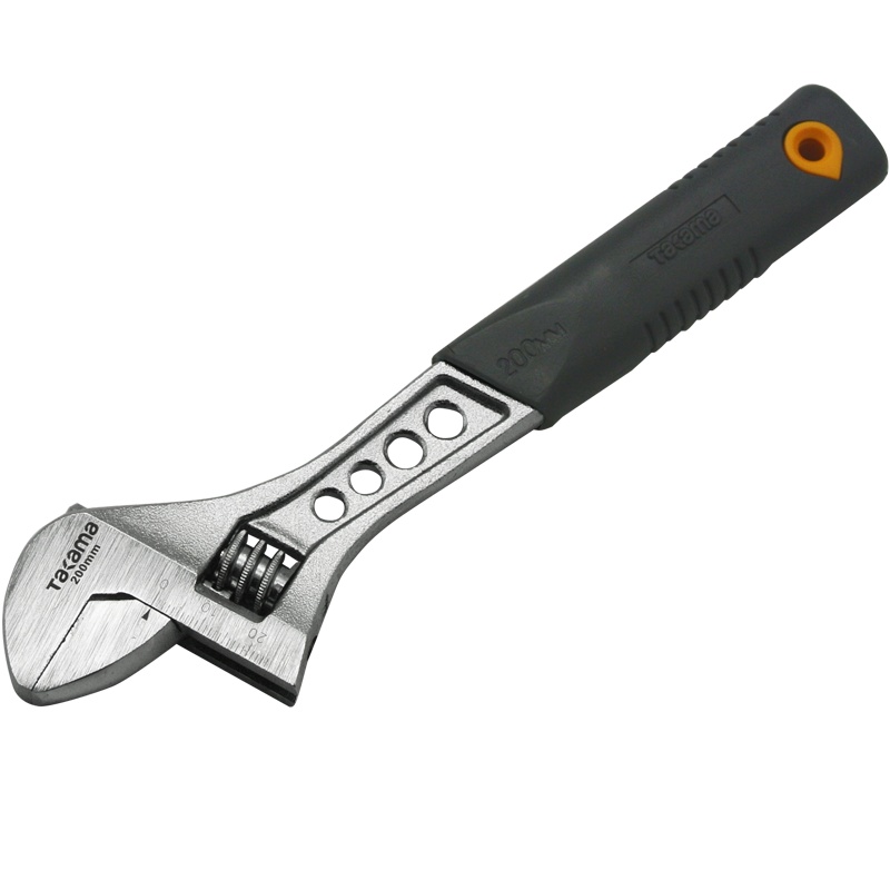 takama（高松）609008 8英寸活动扳手胶柄带刻度多功能活络扳手开口扳子手动工具