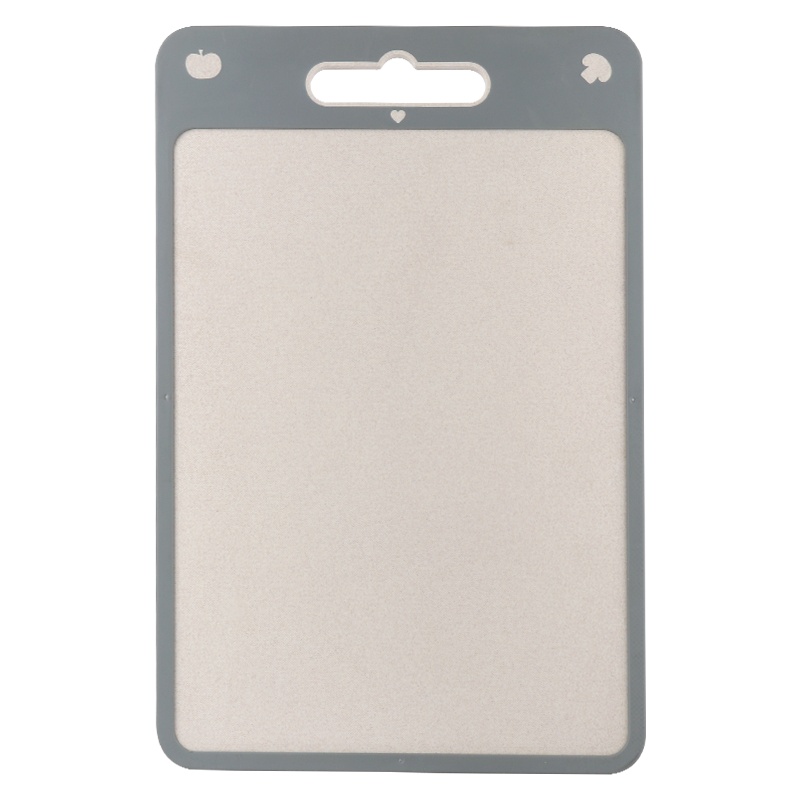 不锈钢菜板切菜板家用双面案板切菜板水果粘板小麦秸秆塑料菜板 不锈钢双面菜板(大号)