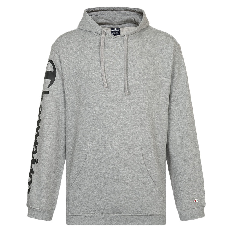 [潮流先锋]Champion 冠军潮牌 连帽卫衣套头长袖男款袖边草写字母印花卫衣 213181