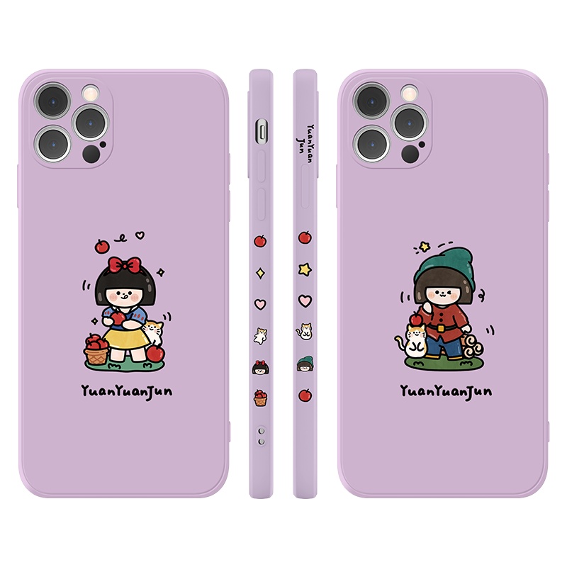 卡绮iPhone12手机壳苹果11promax卡通xr可爱x硅胶8mini防摔套