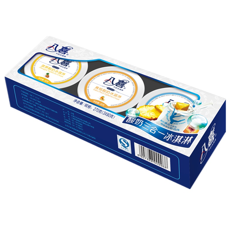 八喜 冰淇淋 酸奶三合一 混合口味 90g三杯 270g