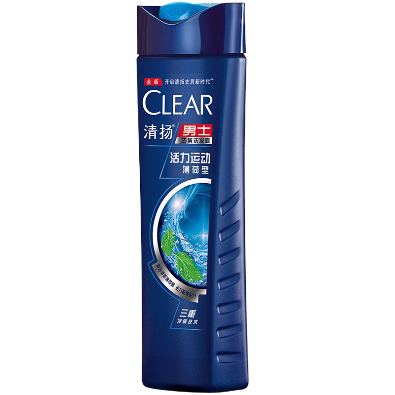 清扬(CLEAR) 洗发水 205g 活力运动薄荷男士