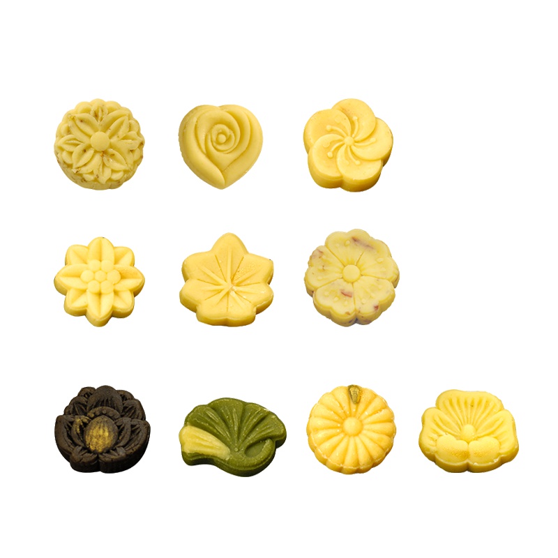 杭州利民食品 低糖传统手工绿豆糕冰糕酥饼小盒装240g 桂花糕抹茶