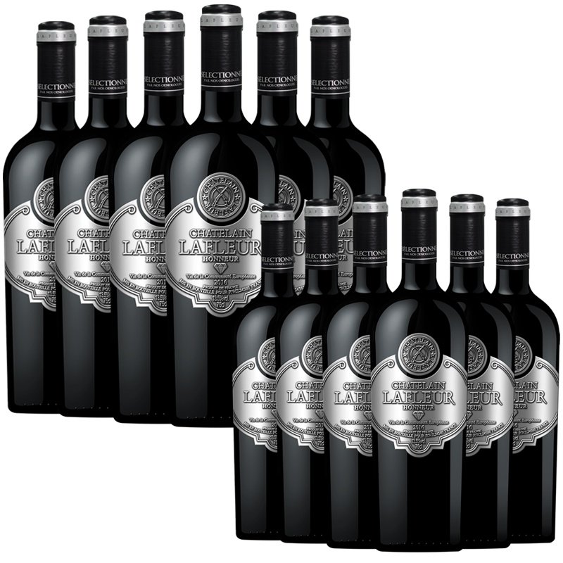 法国进口红酒 拉斐荣耀银标干红葡萄酒14.5度AOP级干红 750ml*12瓶两箱装