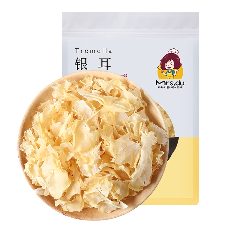 杜夫人银耳碎片250g古田雪耳干货白木耳糯耳丑耳无硫银耳莲子羹