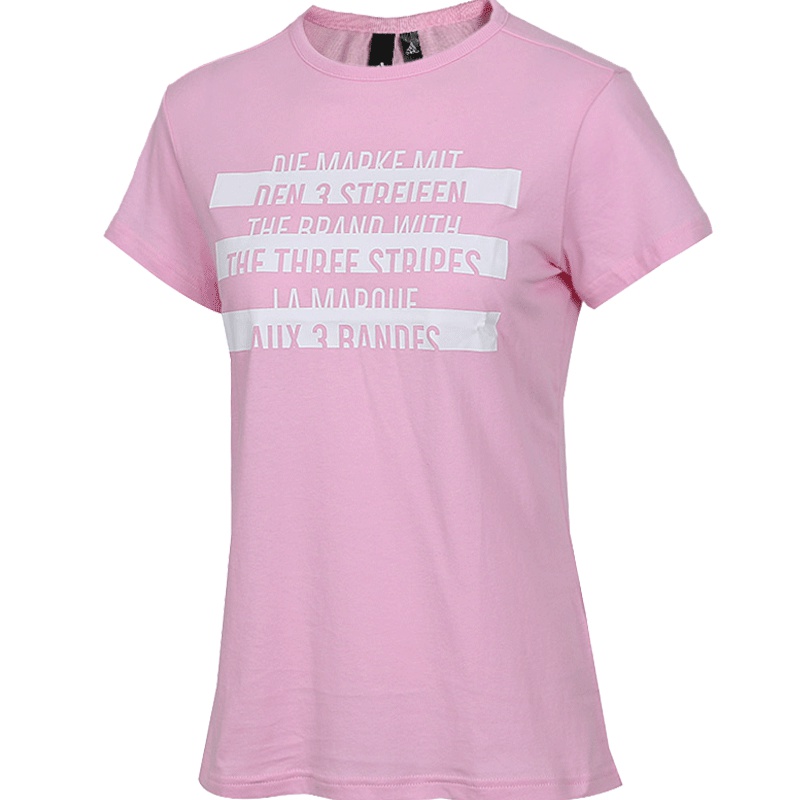 Adidas阿迪达斯女装T恤款运动服跑步健身休闲时尚舒适休闲圆领短袖DU0229