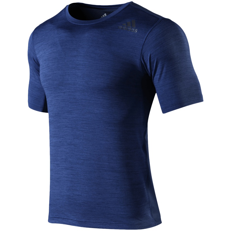 【自营】adidas阿迪达斯男子短袖T恤跑步健身训练运动服CE0826 L 蓝色