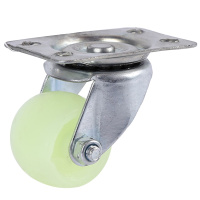 海斯迪克 HK-536 肥仔白脚轮 转向轮子尼龙万向定向轮家具椅子耐磨PP脚轮桌椅滑轮 1.5寸万向轮/10个