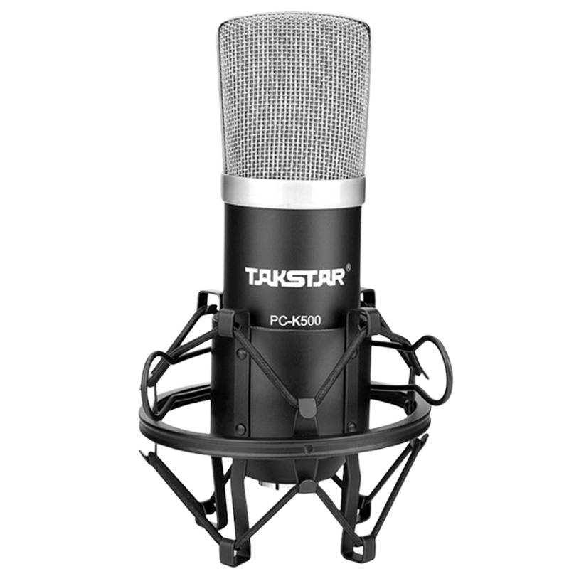 Takstar/得胜 PC-K500 简装版电容麦克风电脑专业K歌录音声卡套装