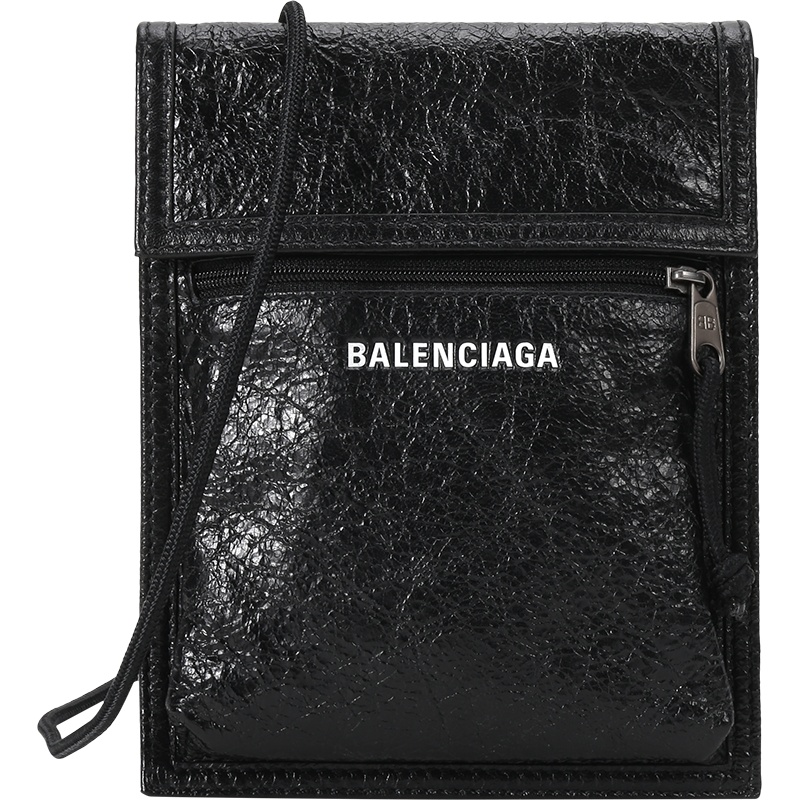 BALENCIAGA 巴黎世家 男士皮革颈部挂包单肩斜挎包 532298 1WGA5