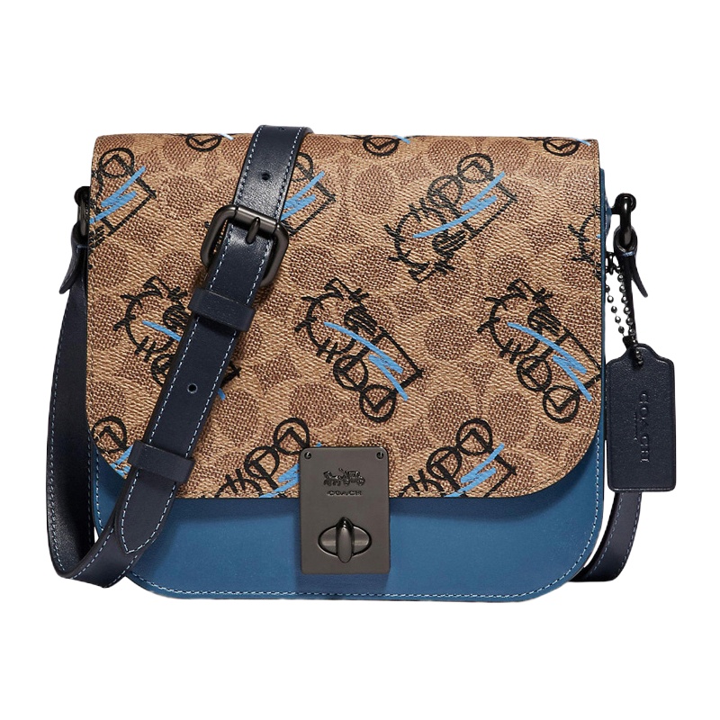 COACH 蔻驰 中国新锐设计系列 中国区限量专柜款 马车图案单肩斜挎包5466V5QV7