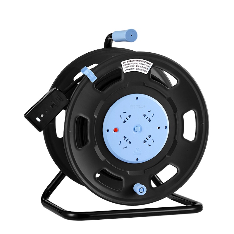 公牛 漏电保护电缆卷盘插座/插排GN-806DN 4位50米线粗1.5MM²工程专用