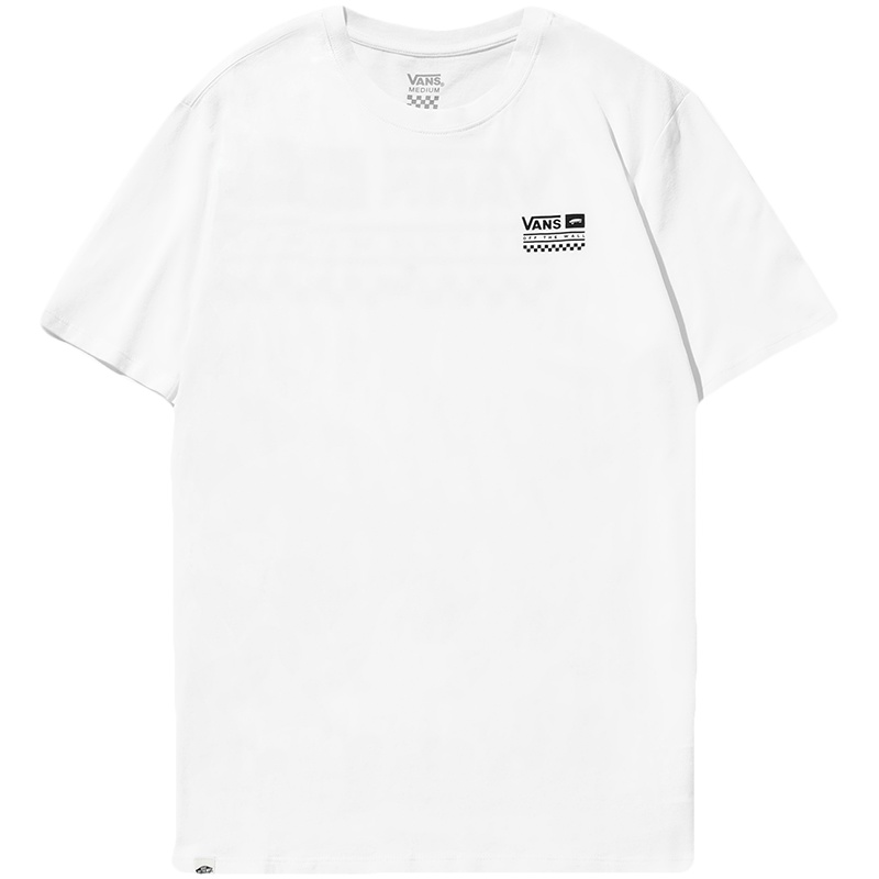 【自营】VANS范斯女装运动休闲圆领图案短袖T恤衫VN0A3ZO8WHT