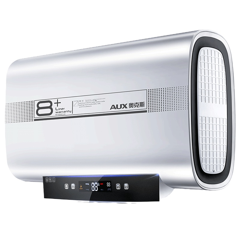 奥克斯(AUX)SMS-60DB03电热水器 60升纤薄扁桶双胆触屏遥控预约速热家用储水式热水器2级能效3000W带安装