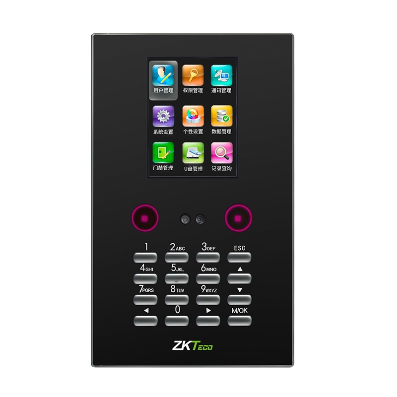 zkteco熵基科技股份有限公司EF200人脸考勤机人脸识别打卡机 上下班签到机面部考勤机考勤门禁一体机