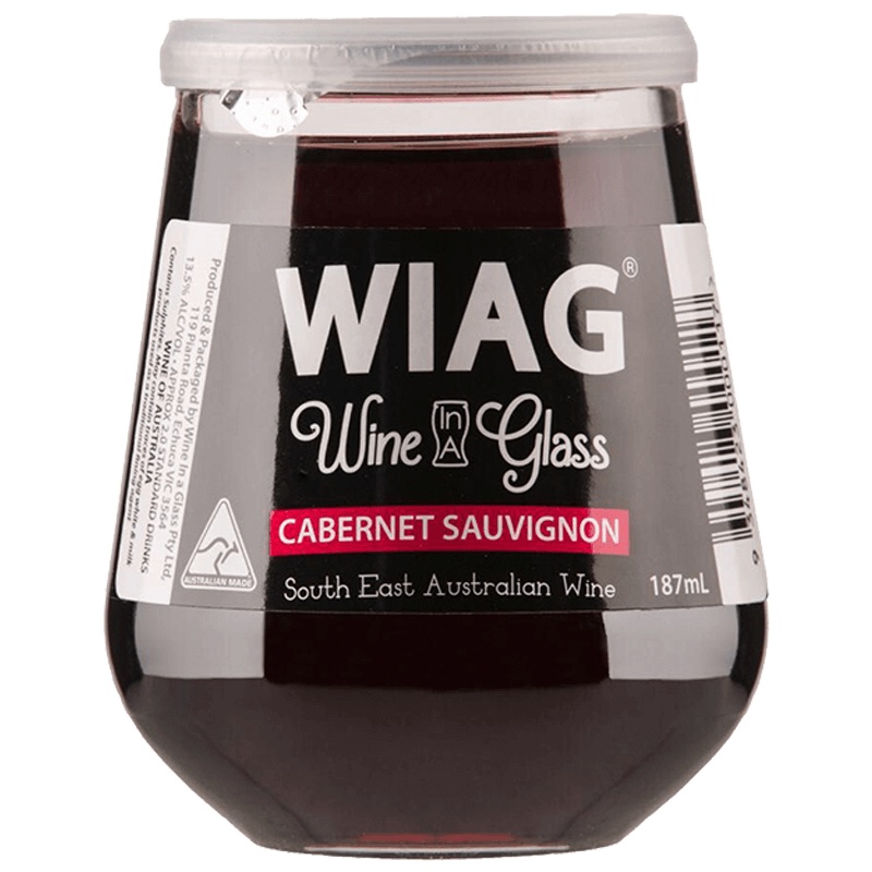 [小巧酒 易携带]WIAG 赤霞珠红葡萄酒 杯中小酒 187ml 红酒 澳大利亚进口