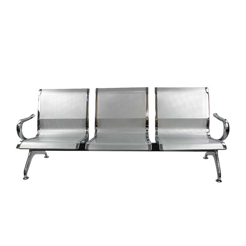 [理政]钢制连排椅 三人位机场有扶手车站候车椅 银行等候椅 车站排椅 办公椅