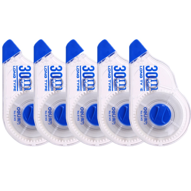 得力(deli)8145 30m加长耐用修正带/改正带/涂改带 30米 4个装