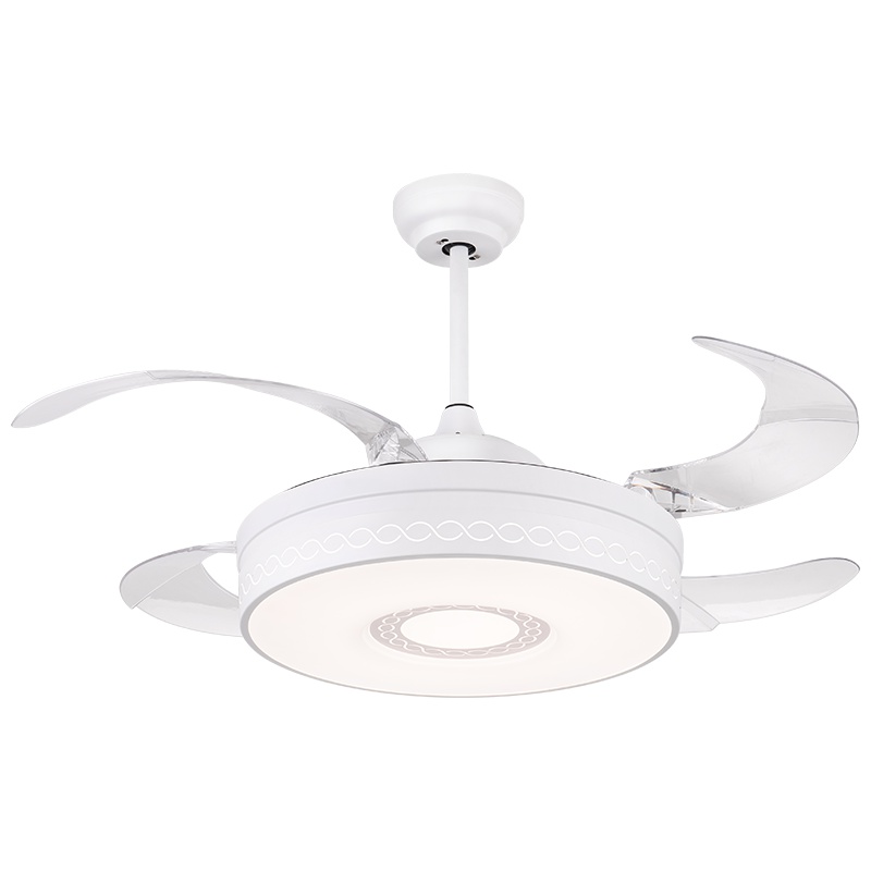 雷士照明隐形风扇吊灯家用风扇灯吊扇灯现代简约客厅餐厅卧室灯无线遥控调光调色