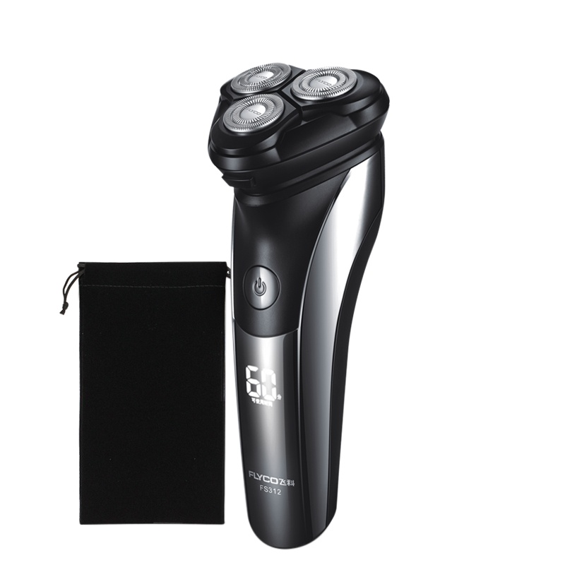 飞科（FLYCO）新品全身水洗商务便携式电动剃须刀 三头浮动刮胡刀 FS312