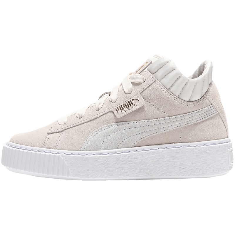 PUMA彪马运动鞋休闲小白鞋厚底板鞋女鞋366717 36671701黑色+彪马白